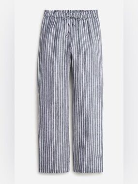 J.Crew Tall Soleil Pant in Striped Linen